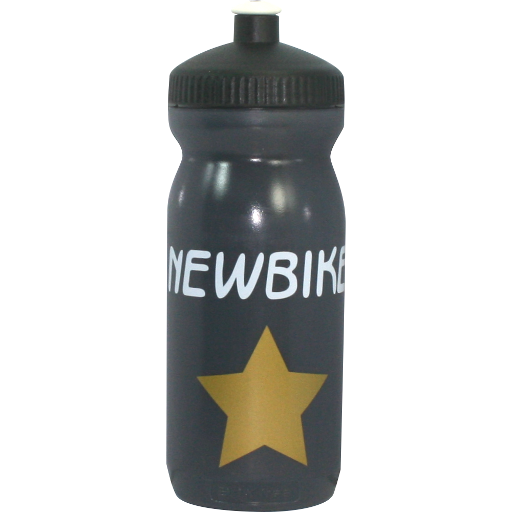 EU Bottle BigMouth 600ml clear-black - Newbike