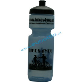 EU Bottle BigMouth 750ml clear-blue - Bike4you